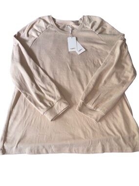 Xieerduo cream Lightweight Long Sleeve Pullover Sweatshirt NWT size XL